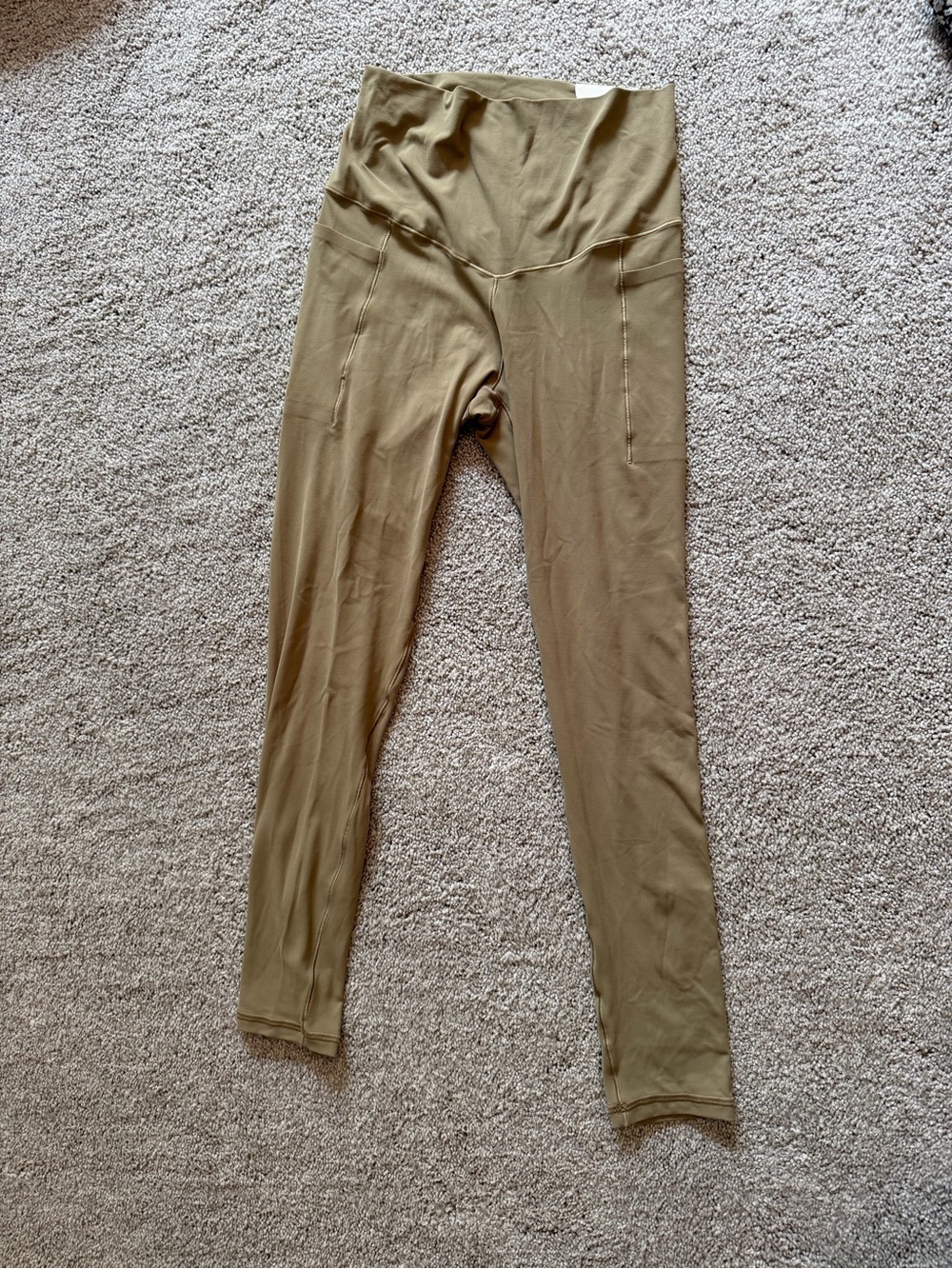 aerie Olive High-Rise Pocket Leggings